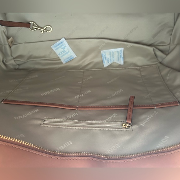 BNWT - Brahmin Ashlee Tan leather Neiani Tote bag - Picture 6 of 12